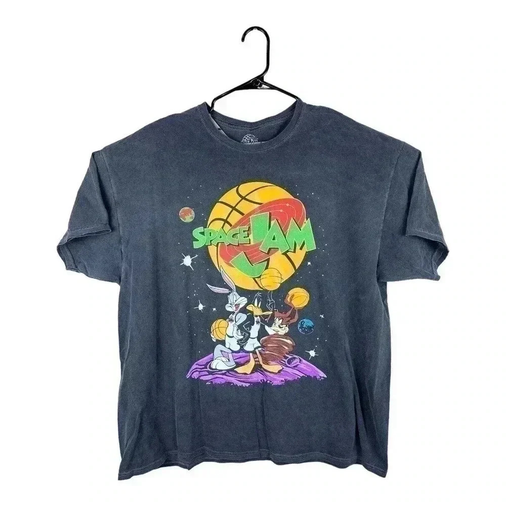 Space Jam Looney Tunes Bugs Bunny Michael Jordan Movie T-Shirt Size 2XL